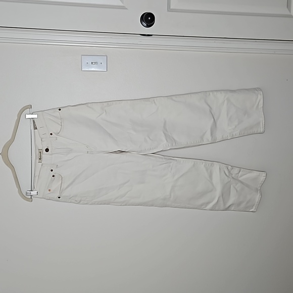 NWT Madewell The Perfect Vintage Wide-Leg Jean White Size 28 - Picture 3 of 13